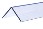 1m & 2.44m Length â€“ Clear PVC Corner Angle Trim Transparent Plastic 90Â° Edge Protector