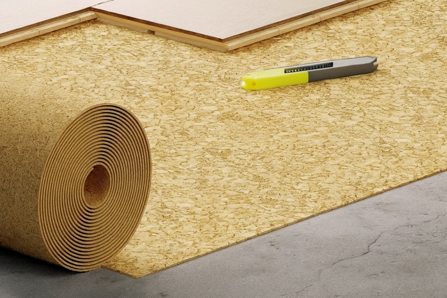 Cork Underlay Roll 2 MM x 1 M x 10 M Length Soundproof Thermal Insulation Sheet 10 mÂ²