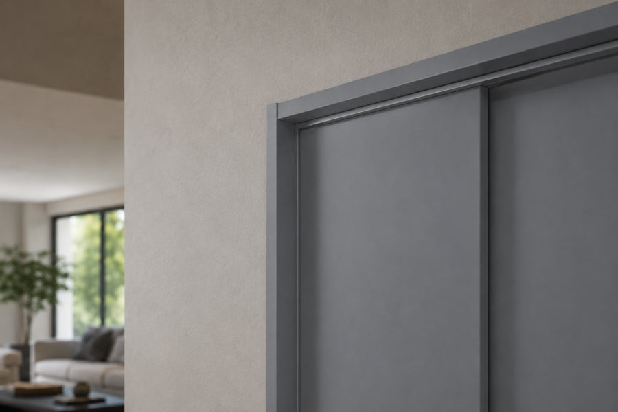 1m & 2.48m Length â€“ Dark Grey PVC Corner Angle Trim 90Â° Plastic Equal & Unequal Edge Protector