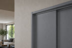 1m & 2.48m Length â€“ Dark Grey PVC Corner Angle Trim 90Â° Plastic Equal & Unequal Edge Protector