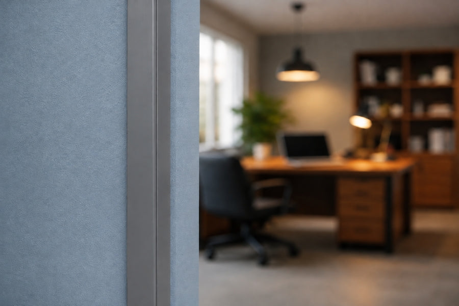1m & 2.48m Length â€“ Dark Grey PVC Corner Angle Trim 90Â° Plastic Equal & Unequal Edge Protector