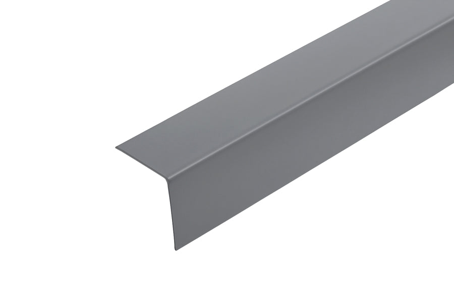 1m & 2.48m Length â€“ Dark Grey PVC Corner Angle Trim 90Â° Plastic Equal & Unequal Edge Protector