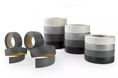 5m Length â€“ Self-Adhesive PVC Cover Strip Flat Bar Black White Anthracite Plastic Roll