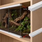 Vivarium Glass Runners Track Double Channel 4 MM 6 MM x 610 MM 910 MM & 2440 MM Length Top & Bottom