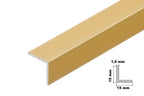 Anodised Aluminium Extruded Angle Corner 1 M / 39.37" Length Silver & Gold