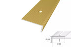 Aluminium Stair Nosing 40 MM x 20 MM x 0.9 M Length Wide Grooved Anti-Slip Profile - IP40
