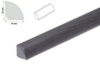 1m & 2.5m Length â€“ uPVC 18mm Quadrant Trim Moulding Decorative Flooring Window Edge Beading Worktop Strip