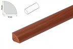 uPVC 18 MM Scotia Skirting Board 1 M & 2.5 M Length Quadrant Trim Moulding Decorative Flooring Edge Beading Strip