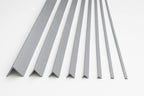 1m & 2.48m Length â€“ Light Grey PVC Corner Angle Trim 90Â° Plastic Equal & Unequal Edge Protector