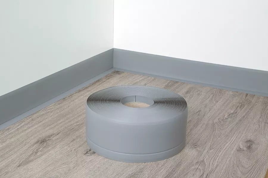 Flexible PVC Skirting Board 70x20 MM x 10 M Length Soft Trim Strip for Floor & Wall Edge Finishing