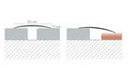Self Adhesive Aluminium Threshold Strip 60 mm & 80 mm x 1000 mm