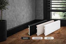 80mm x 15mm x 2200mm PVC Skirting Board in White, Black and Cashmere