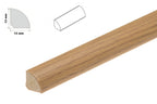 1m & 2.5m Length â€“ uPVC 13mm Quadrant Trim Moulding Decorative Flooring Window Edge Beading Worktop Strip