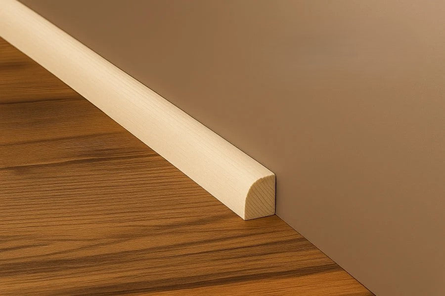 Pine Wood Quadrant Trim 10 MM 12 MM 20 MM x 1 M & 2.4 M Length Natural Moulding Decorative Flooring Edge Beading Strip