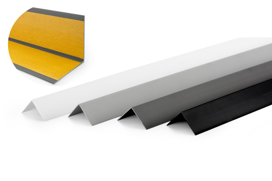 1 M Length â€“ Self Adhesive PVC Corner Trim 90Â° Plastic Angle Wall Edge Strip Protector