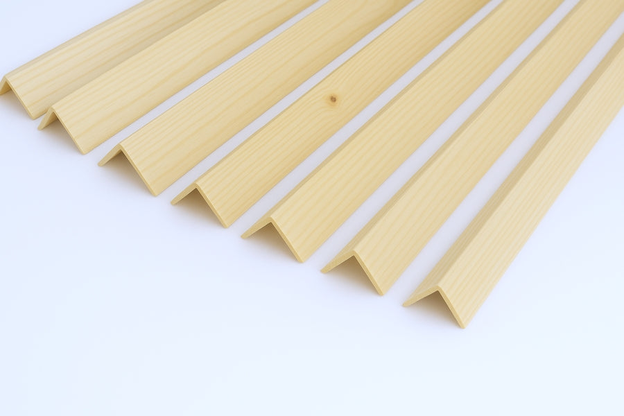 Pine Wood Corner Angle Trim 90Â° x 1 M & 2.4 M Length Internal External Edge Moulding