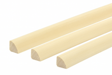 Pine Wood Quadrant Trim 10 mm, 12 mm & 20 mm - 1 m & 2.4 m Lengths