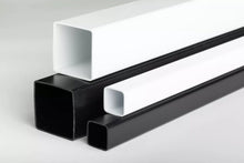 Black And White Plastic Box Section Square Tube in 1m And 2.5m Length