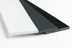 1m & 2.5m Length â€“ PVC Plastic Flat Bar Black White Anthracite Strip TW