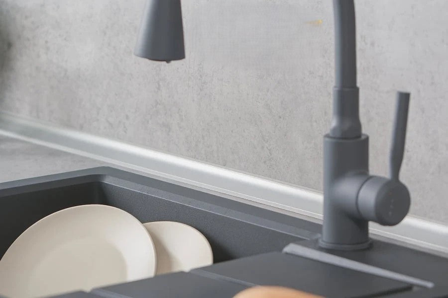 PVC Worktop Edging Profile 33 MM x 2.5 M Length Splashback Trim Kitchen Bathroom Accessory