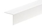 1m & 2.48m Length â€“ White PVC Corner Angle Trim 90Â° Plastic Equal & Unequal Edge Protector
