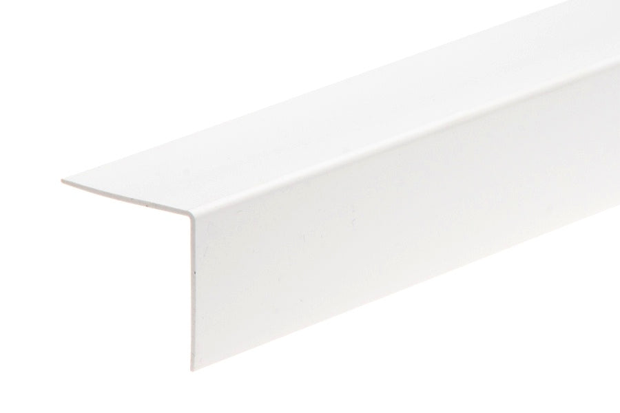 1m & 2.48m Length â€“ White PVC Corner Angle Trim 90Â° Plastic Equal & Unequal Edge Protector