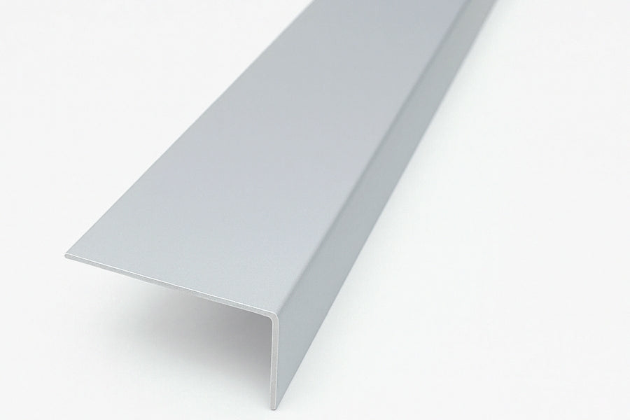 1m & 2.48m Length â€“ Light Grey PVC Corner Angle Trim 90Â° Plastic Equal & Unequal Edge Protector