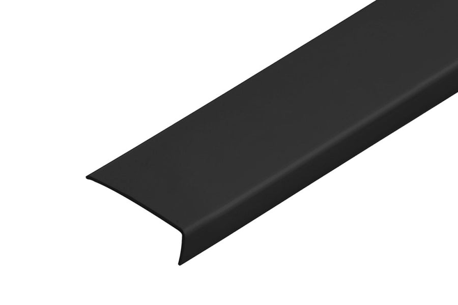 1m & 2.48m Length â€“ Black PVC Corner Angle Trim 90Â° Plastic Equal & Unequal Edge Protector