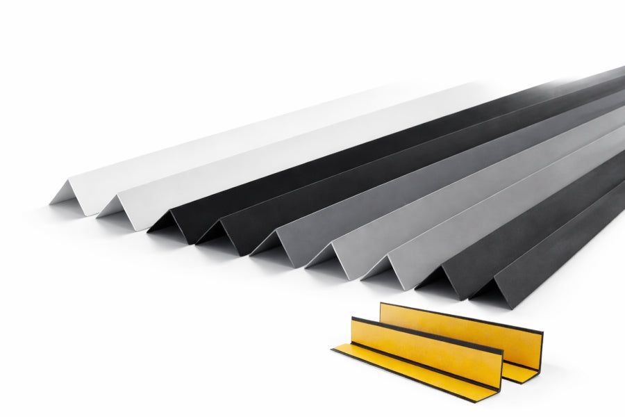 1 M Length â€“ Self Adhesive PVC Corner Trim 90Â° Plastic Angle Wall Edge Strip Protector