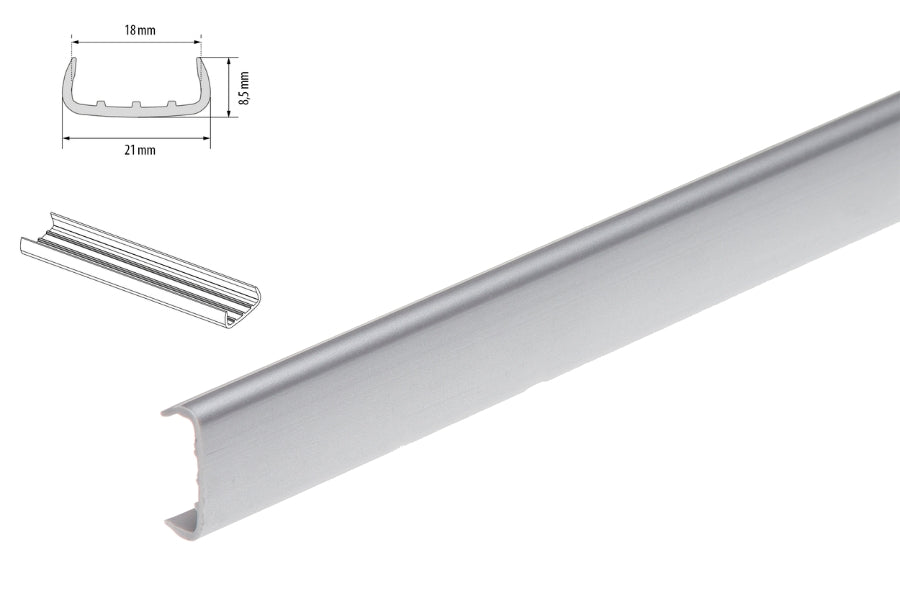 U Trim Edging Strip PVC Melamine Furniture -  18mm- 1m & 2.5m Length Board Panel Cover