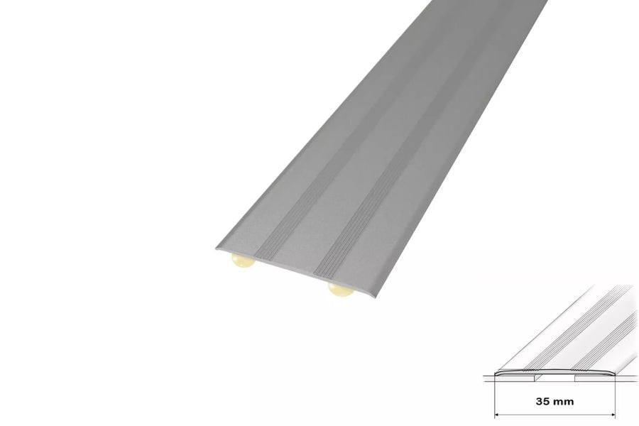 Self Adhesive Aluminium Door Threshold Strip 35 MM x 930 MM Length Anodised Transition Trim IP08S