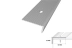 Aluminium Stair Nosing 40 MM x 20 MM x 0.9 M Length Wide Grooved Anti-Slip Profile - IP40