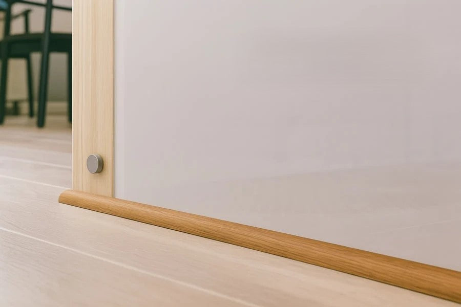 uPVC 18 MM Scotia Skirting Board 1 M & 2.5 M Length Quadrant Trim Moulding Decorative Flooring Edge Beading Strip