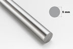 Stainless Steel Round Bar 304 1 M Length Solid Metal Rod Various Diameters