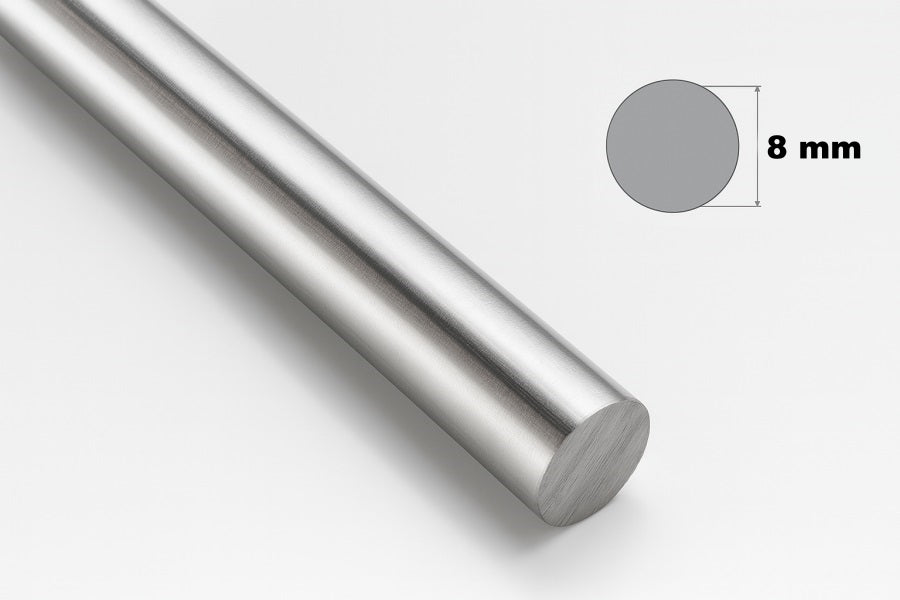Stainless Steel Round Bar 304 1 M Length Solid Metal Rod Various Diameters
