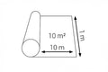 Acoustic Underlay Roll 2 MM Thick White 10 mÂ² to 25 mÂ² Soundproof Laminate Wood Flooring