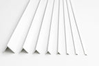 1m & 2.48m Length â€“ White PVC Corner Angle Trim 90Â° Plastic Equal & Unequal Edge Protector