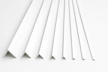 White PVC Corner Angle Trim 90° - Equal & Unequal Sizes in 1 m & 2.48 m Lengths