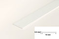 1m & 2.5m Length â€“ PVC Plastic Flat Bar Black White Anthracite Strip TW