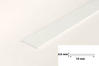 1m & 2.5m Length â€“ PVC Plastic Flat Bar Black White Anthracite Strip TW