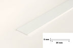 1m & 2.5m Length â€“ PVC Plastic Flat Bar Black White Anthracite Strip TW