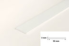 1m & 2.5m Length â€“ PVC Plastic Flat Bar Black White Anthracite Strip TW