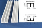 Vivarium Glass Runners Track Double Channel 4 MM 6 MM x 610 MM 910 MM & 2440 MM Length Top & Bottom