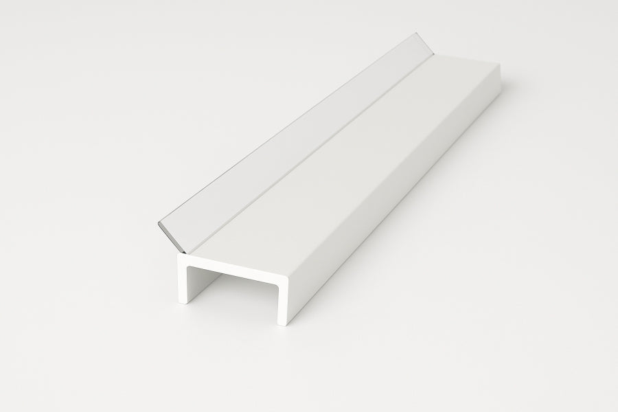 PVC Plinth Sealing Strip White 16â€“18mm Kickboard Trim for MDF Panels 1m & 2.5m