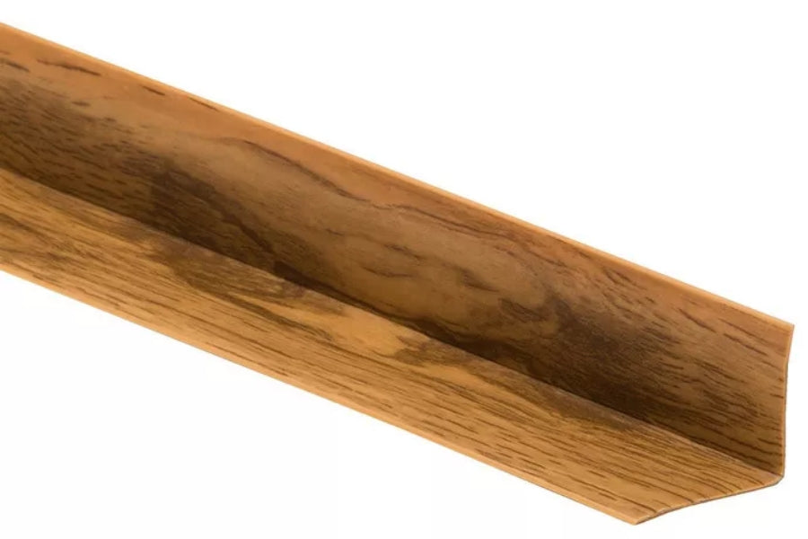 Self Adhesive Flexible PVC Skirting Board 28x24 MM x 5 M Length Soft Trim Strip for Floor & Wall Edge Finishing Wood Effect