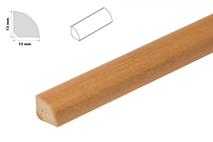 1m & 2.5m Length â€“ uPVC 13mm Quadrant Trim Moulding Decorative Flooring Window Edge Beading Worktop Strip
