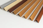 1m Length â€“ Wood Effect PVC Corner Angle Trim 90Â° Plastic Edge Protector Moulding