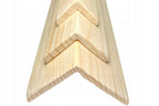 Pine Wood Corner Angle Trim 90Â° x 1 M & 2.4 M Length Internal External Edge Moulding