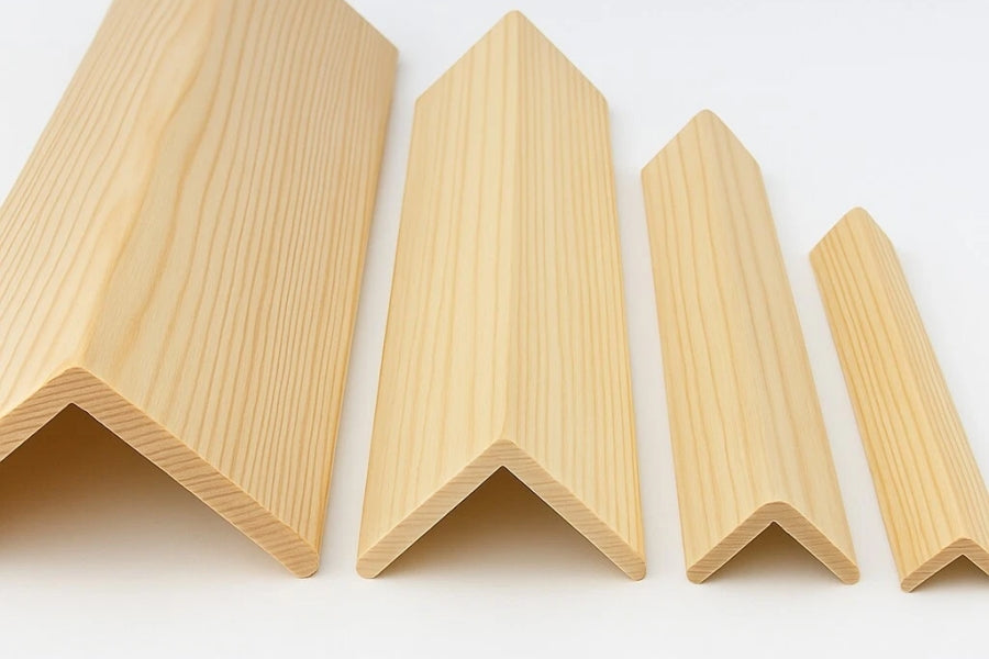 Pine Wood Corner Angle Trim 90Â° x 1 M & 2.4 M Length Internal External Edge Moulding